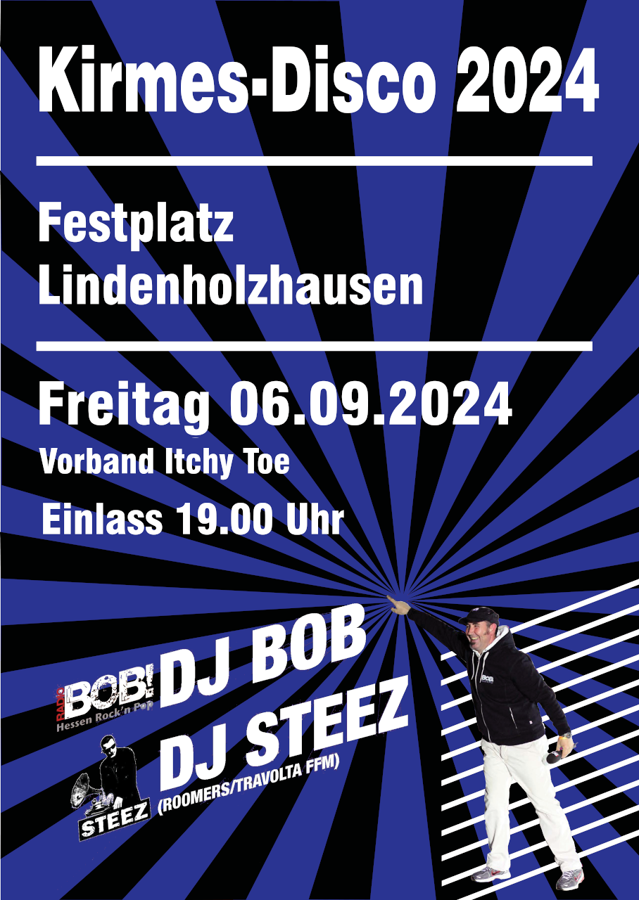 Kirmes Lindenholzhausen Disco Plakat 2024