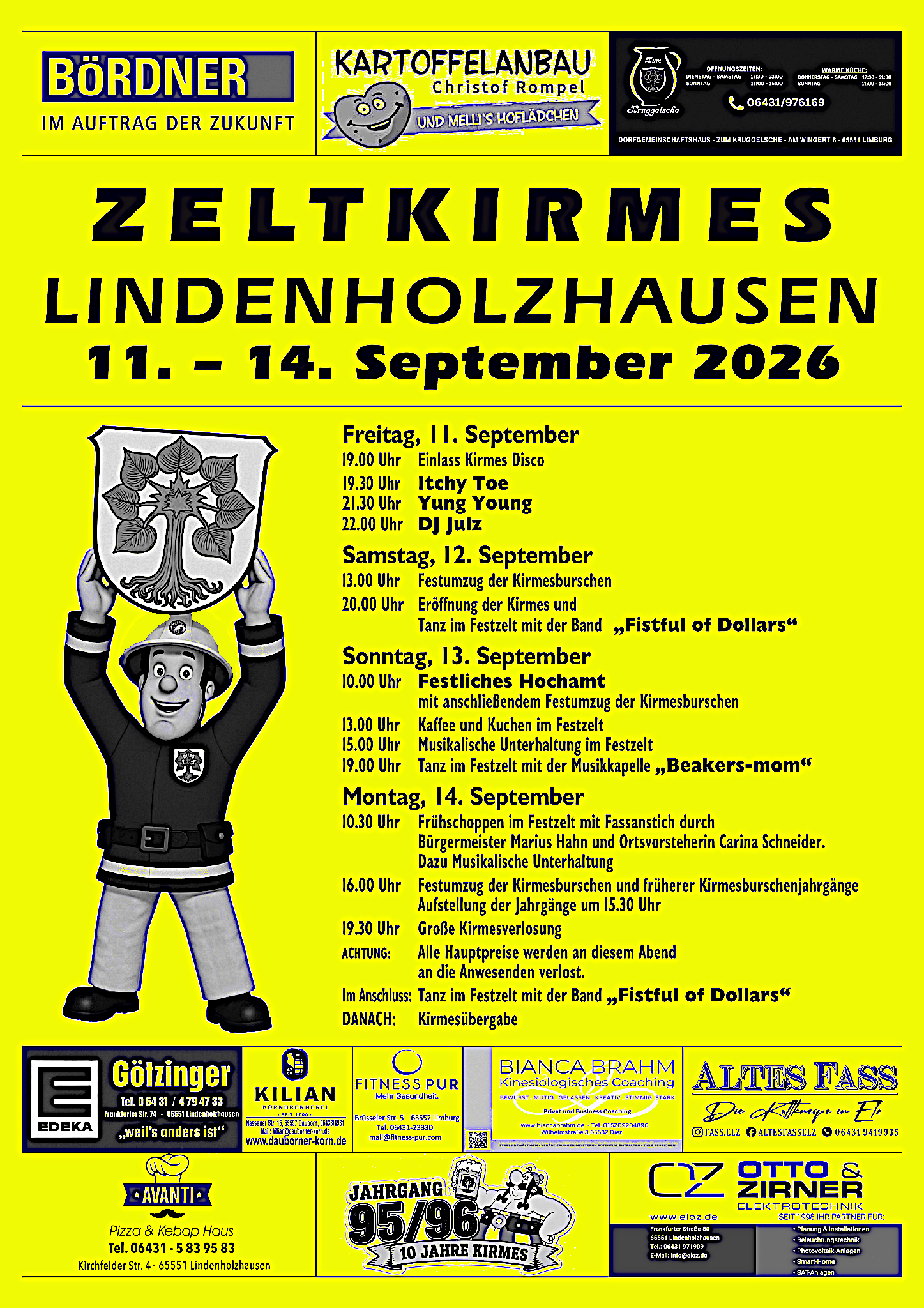 Kirmes Lindenholzhausen Disco Kirmes Lindenholzhausen Plakat 2026