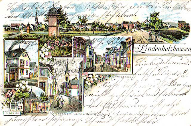Ansichtskarte von Lindenholzhausen (ca. 1905)