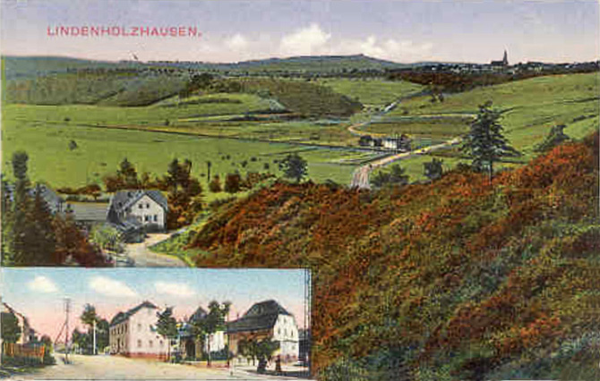 Ansichtskarte von Lindenholzhausen (ca. 1917)